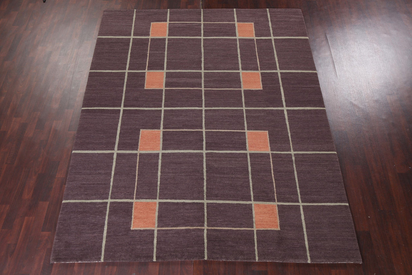 Geometric Nepalese Handmade Area Rug 8x10