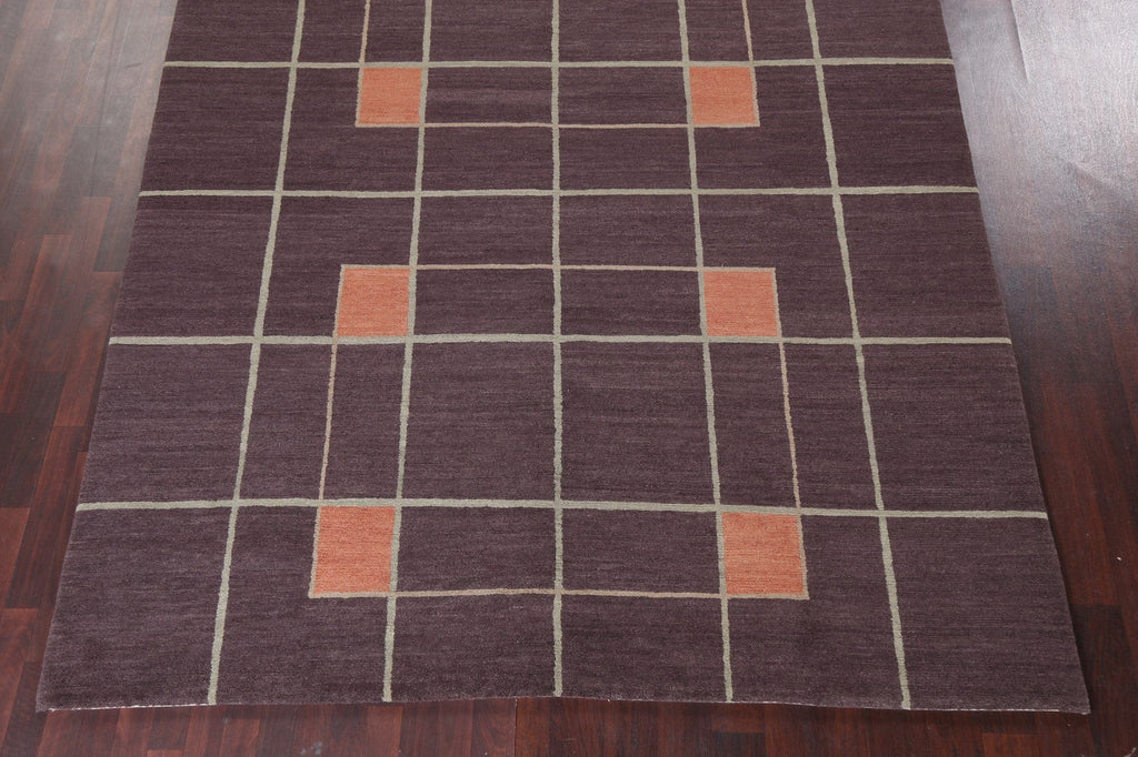 Geometric Nepalese Handmade Area Rug 8x10