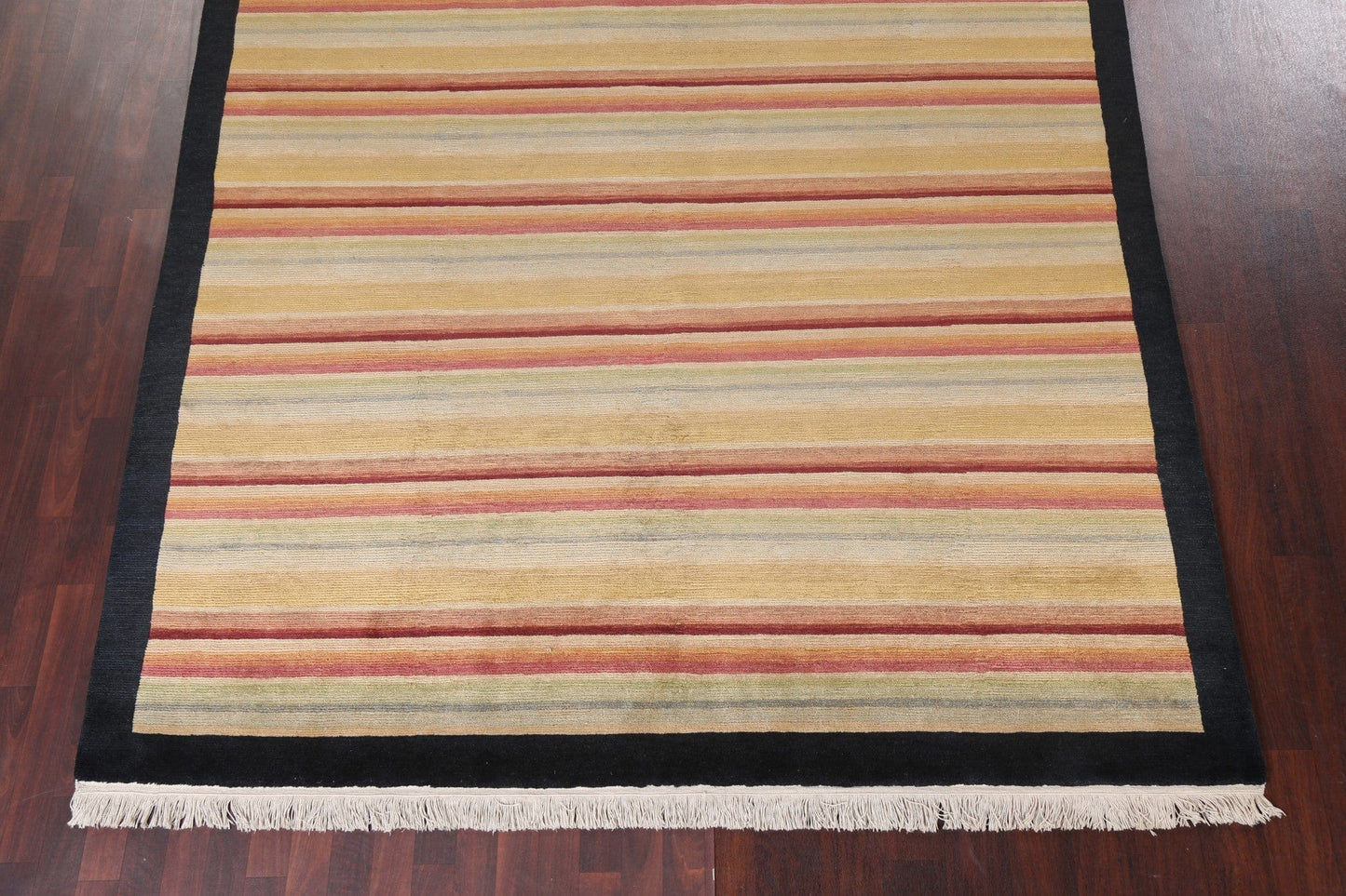 Stripe Modern Nepalese Wool Area Rug 8x10