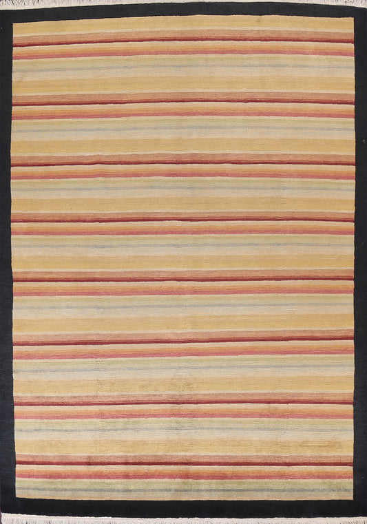 Stripe Modern Nepalese Wool Area Rug 8x10