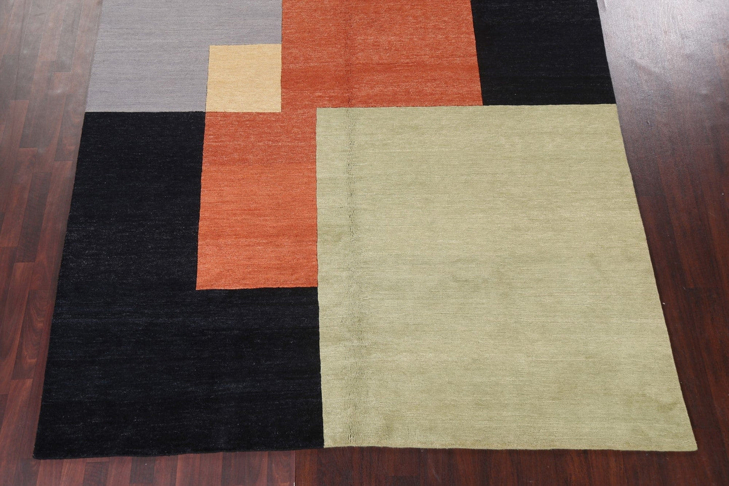 Contemporary Gabbeh Wool Area Rug 8x10