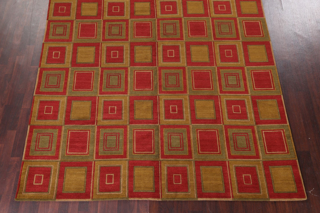 Contemporary Nepalese Wool Area Rug 8x10