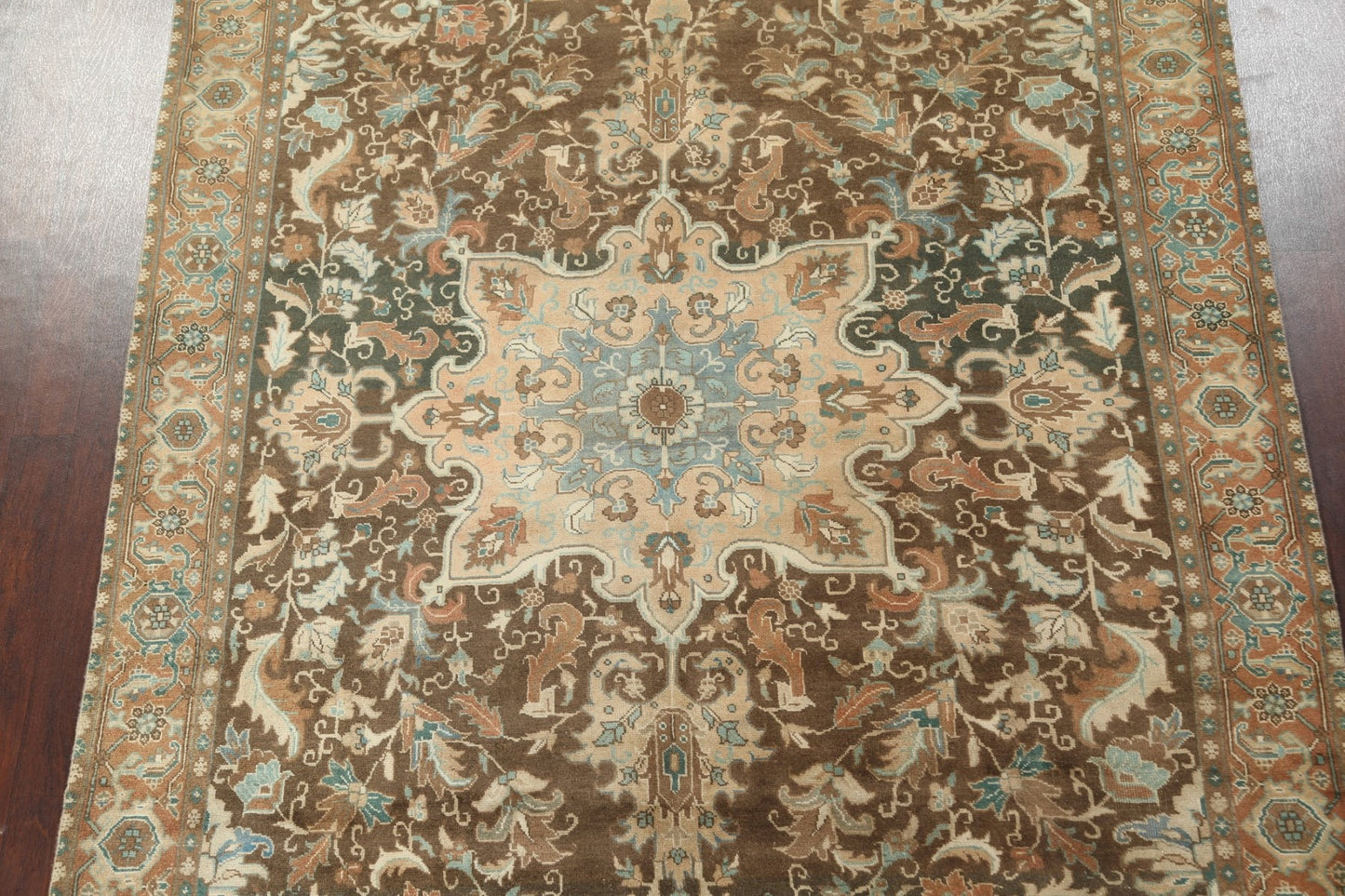 Handmade Wool Heriz Persian Area Rug 8x11