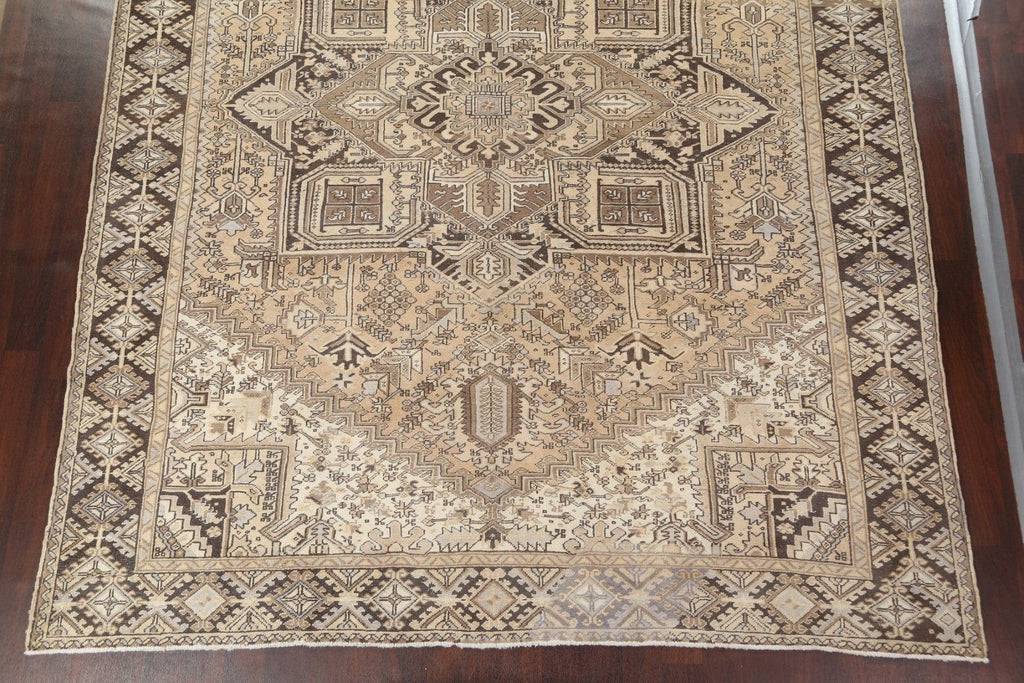 Wool Geometric Heriz Persian Area Rug 10x13