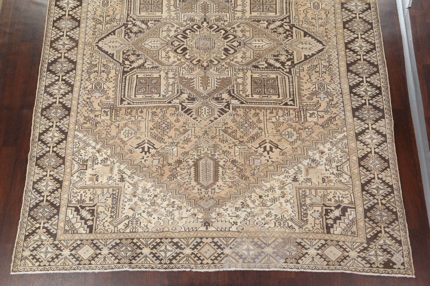 Wool Geometric Heriz Persian Area Rug 10x13