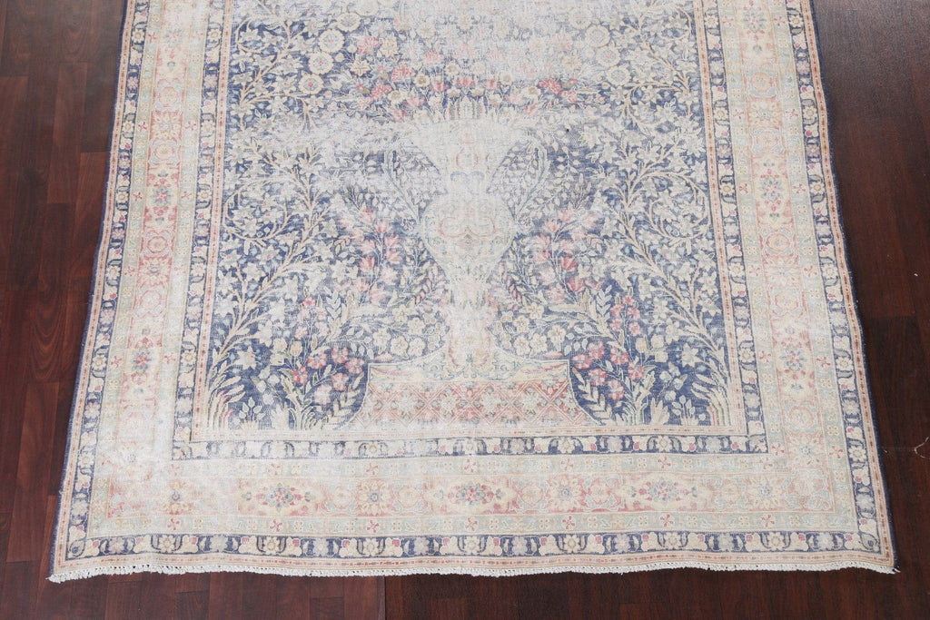 Antique Distressed Kerman Persian Area Rug 7x11