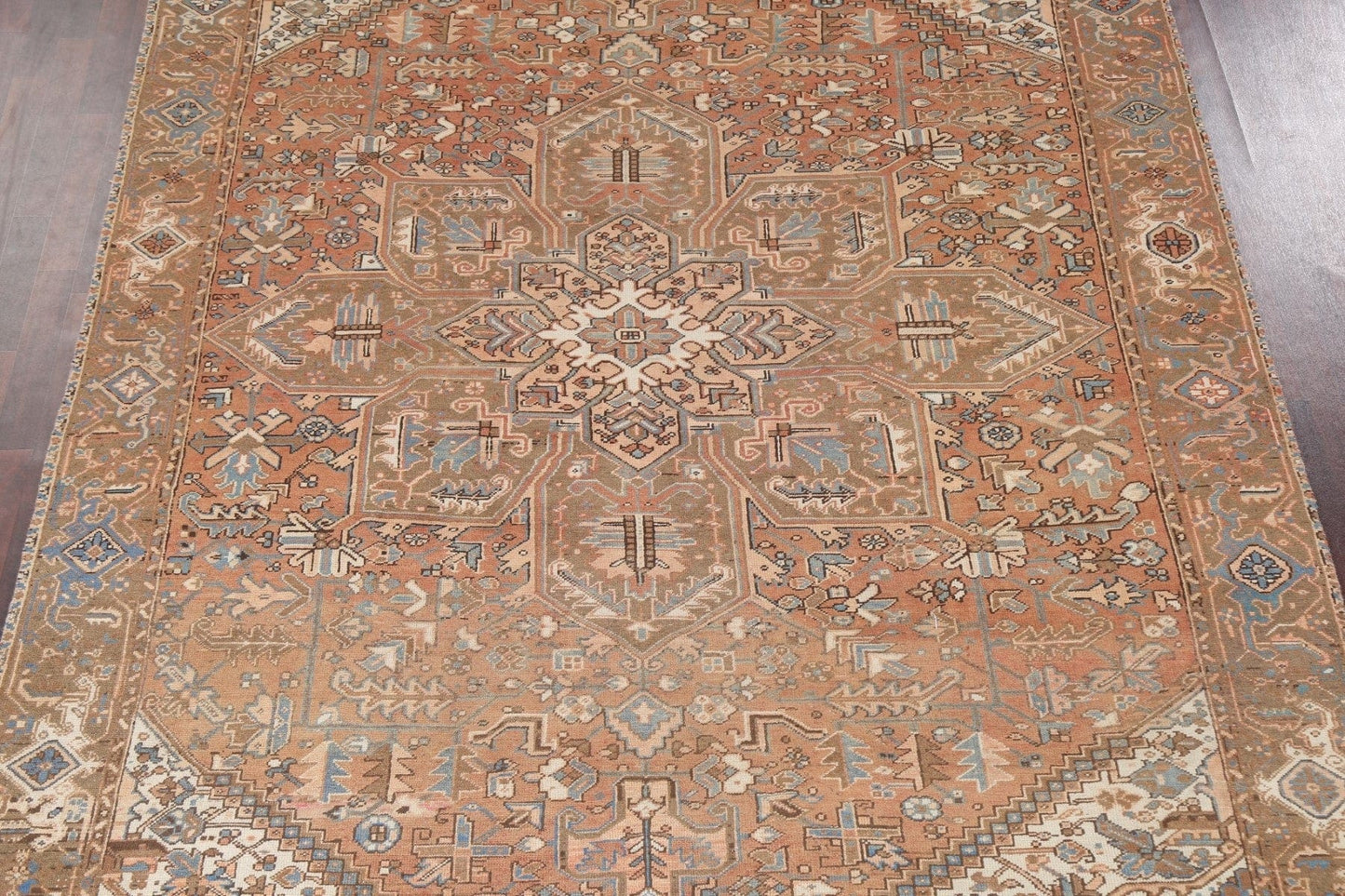 Vintage Wool Heriz Persian Area Rug 8x13