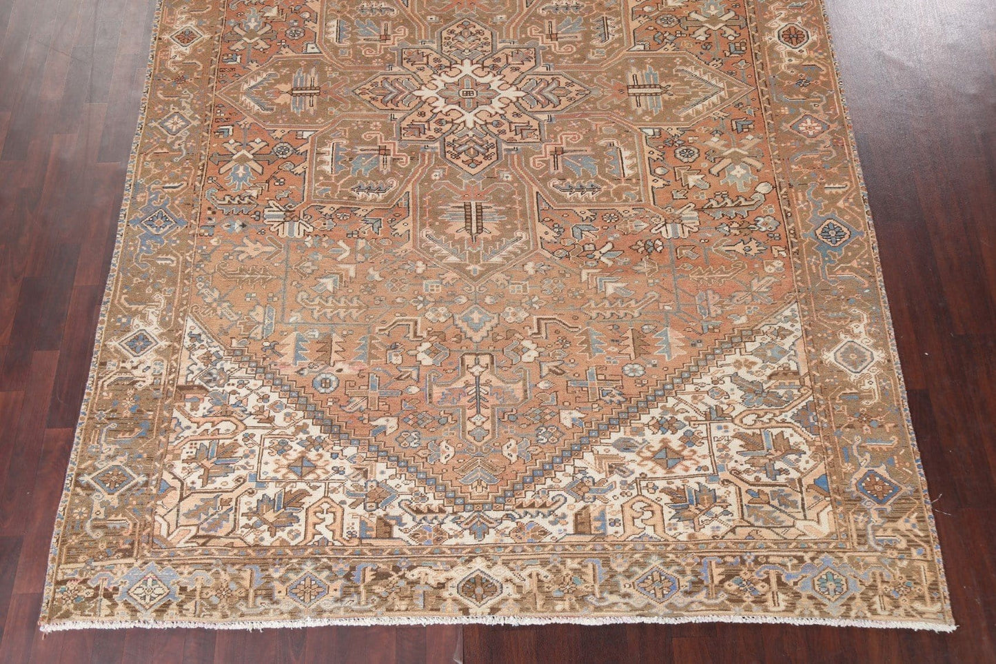 Vintage Wool Heriz Persian Area Rug 8x13