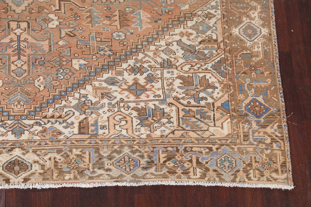 Vintage Wool Heriz Persian Area Rug 8x13