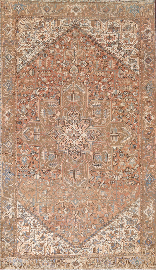 Vintage Wool Heriz Persian Area Rug 8x13