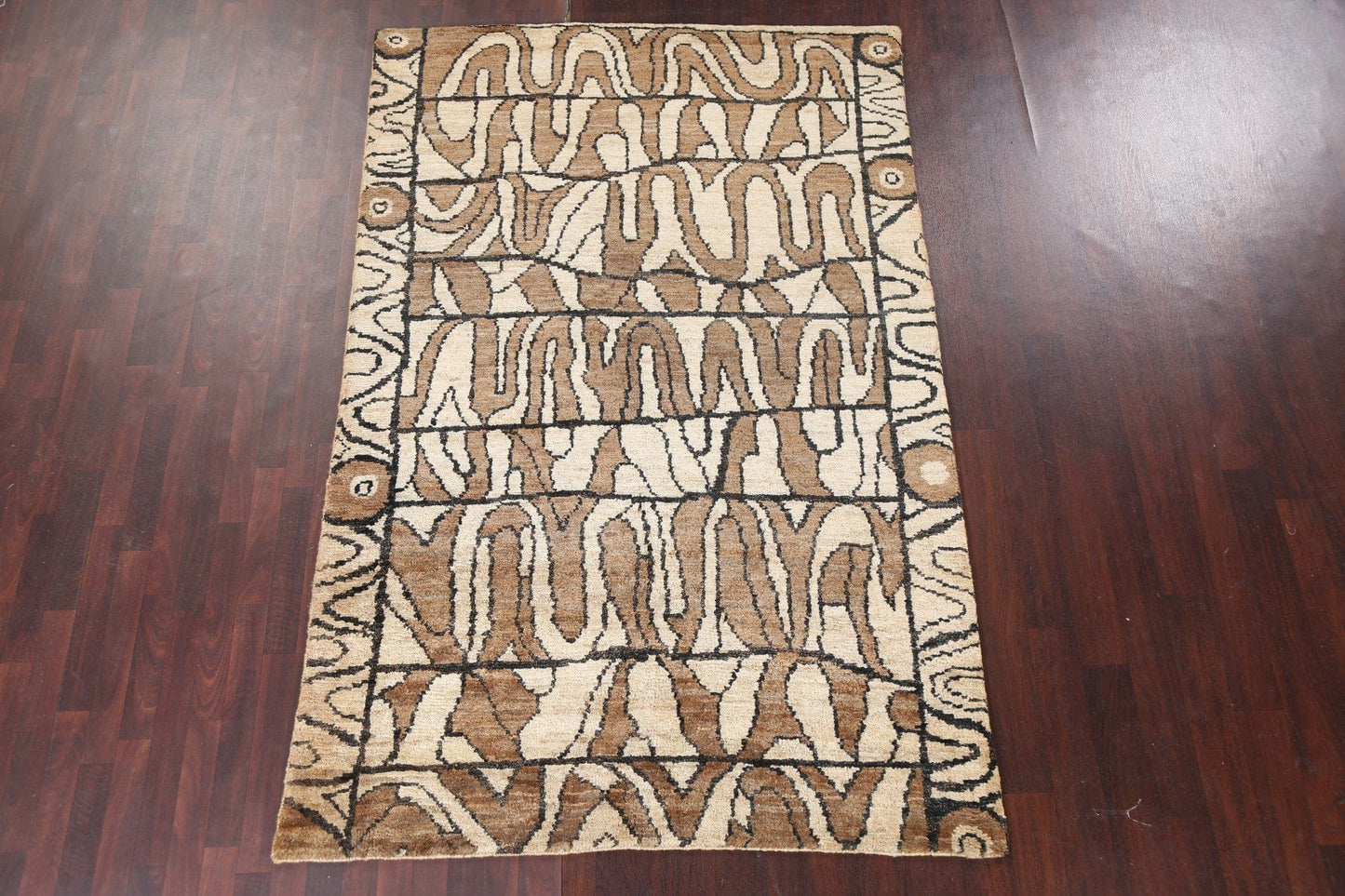 Handmade Abstract Oriental Area Rug 6x9