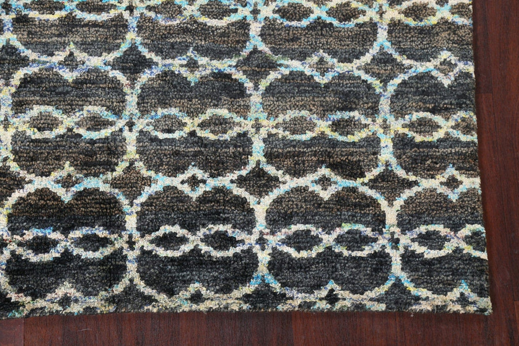 Trellis Abstract Handmade Area Rug 5x8