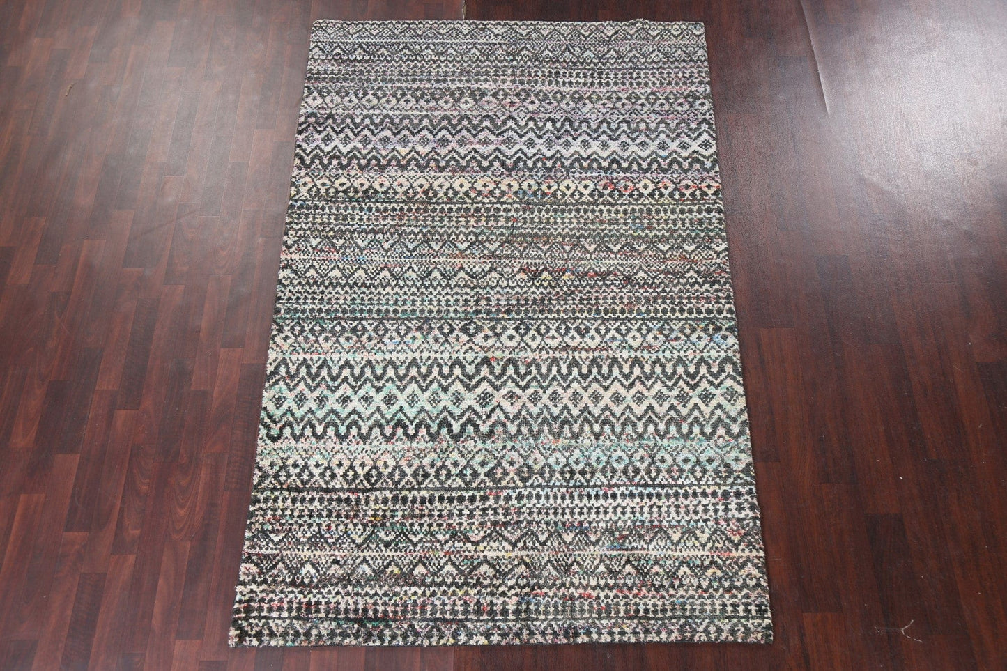 Chevron Style Abstract Oriental Area Rug 6x9