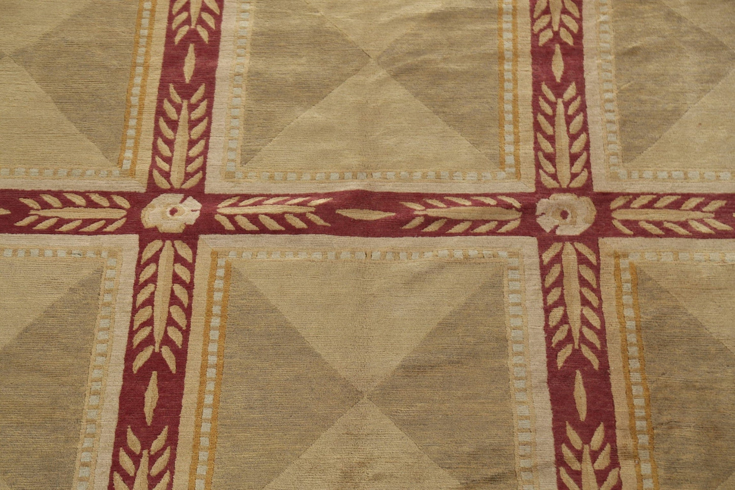 Vegetable Dye Nepalese Large Area Rug 12x18