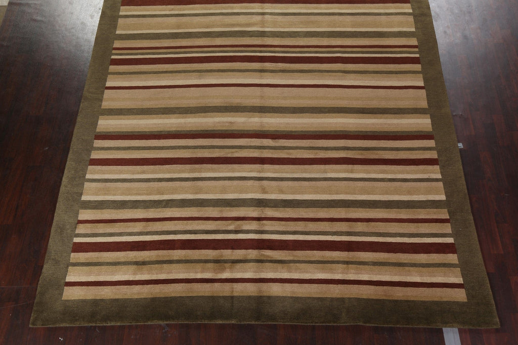 Vegetable Dye Nepalese Wool Area Rug 10x14