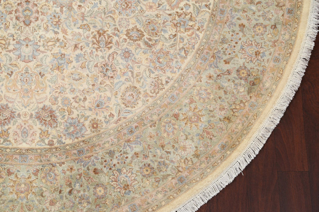 Vegetable Dye Round Tabriz Wool Area Rug 8x8