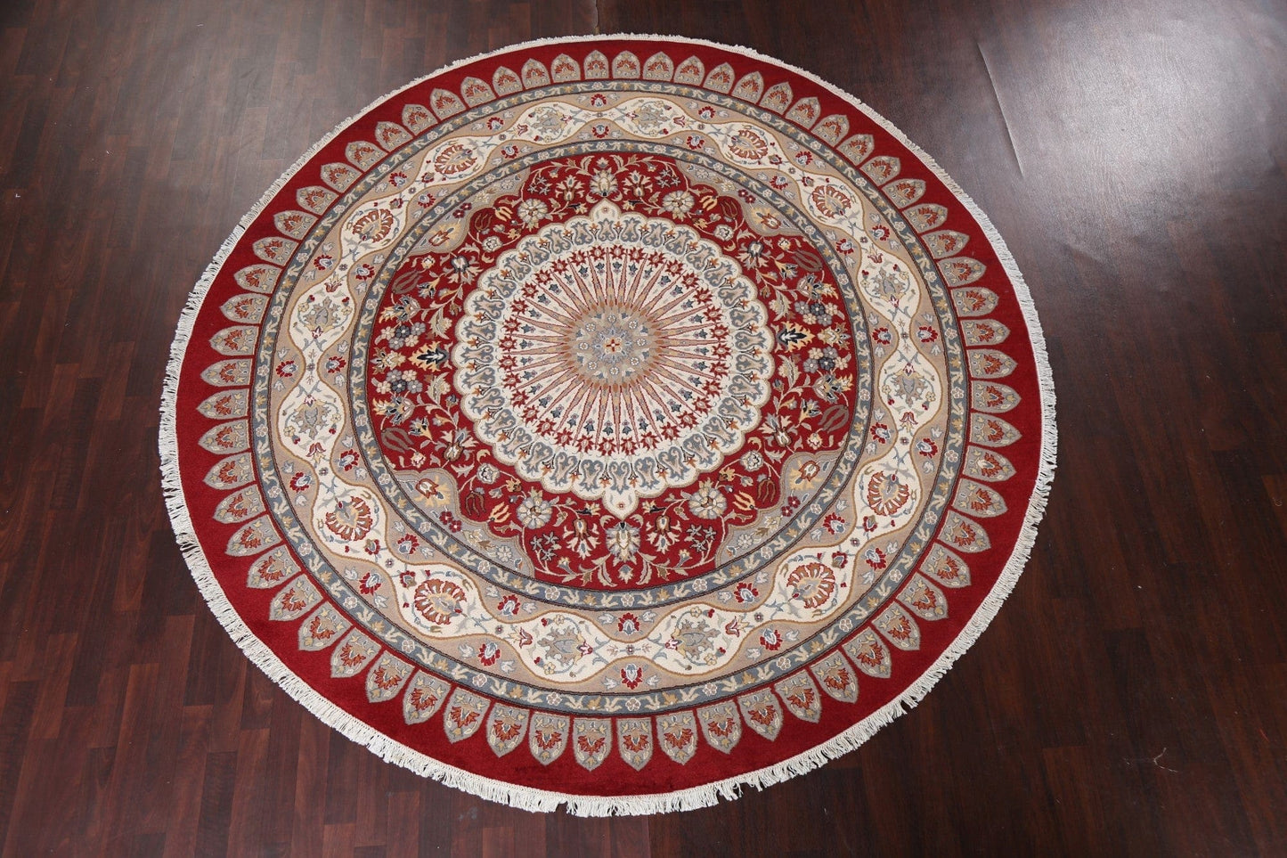 Vegetable Dye Round Tabriz Handmade Area Rug 9x9