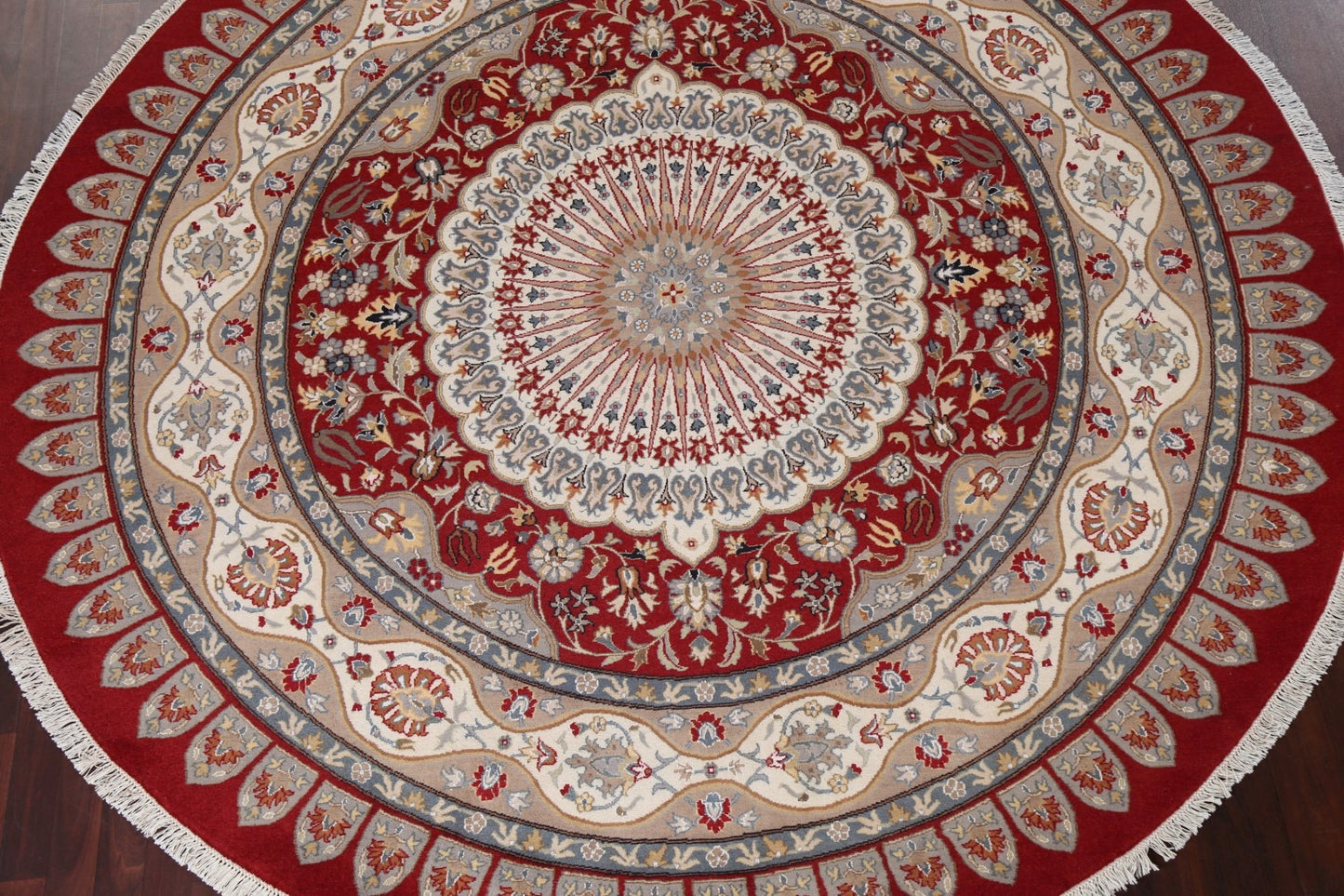 Vegetable Dye Round Tabriz Handmade Area Rug 9x9