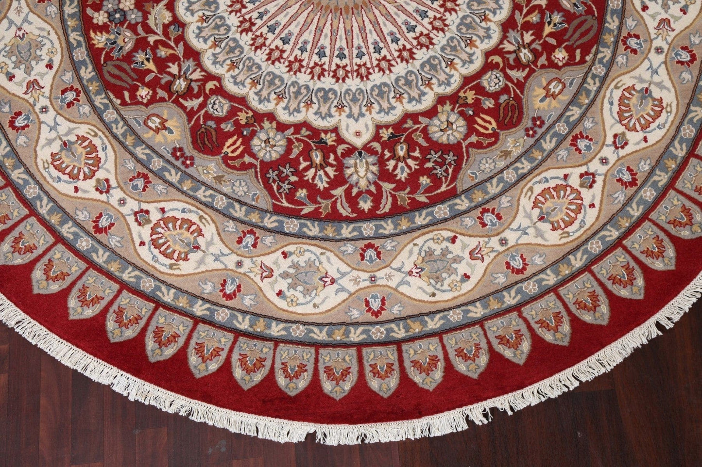 Vegetable Dye Round Tabriz Handmade Area Rug 9x9