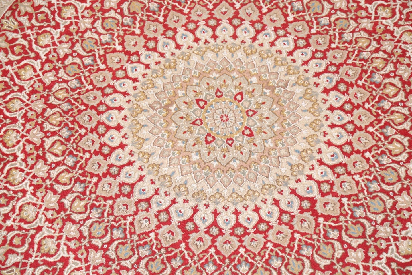 Vegetable Dye Tabriz Wool Round Rug 8x8