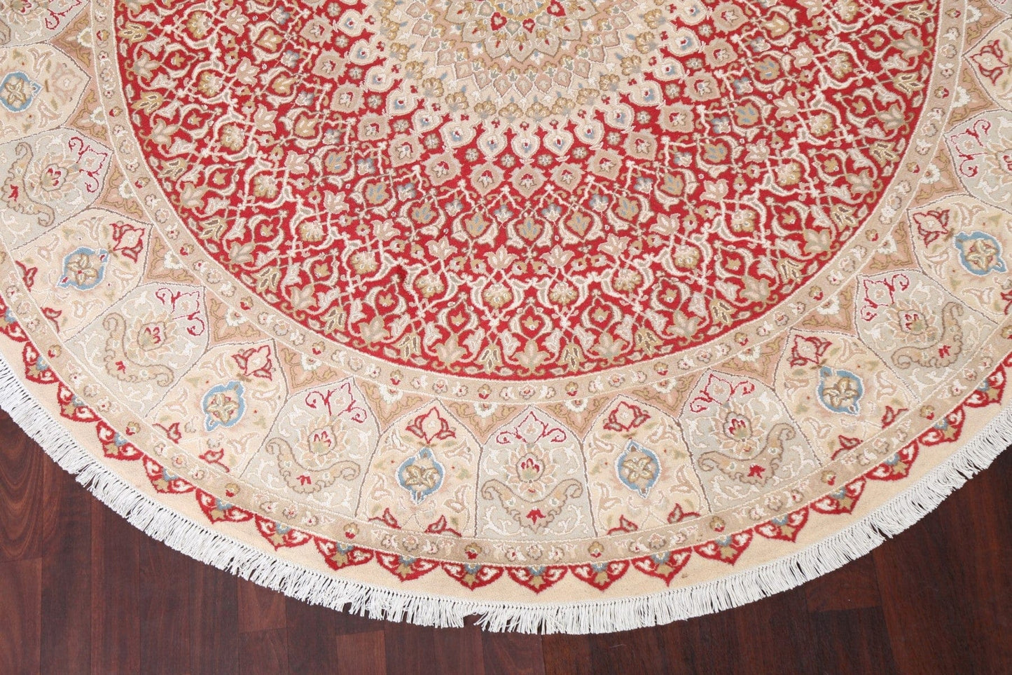 Vegetable Dye Tabriz Wool Round Rug 8x8