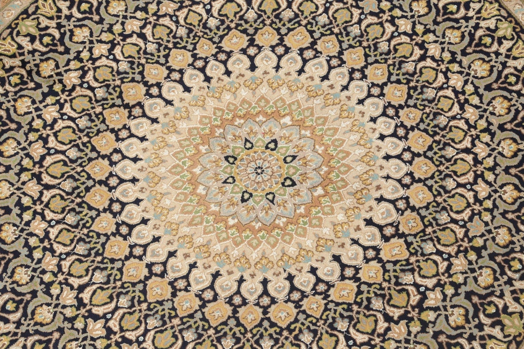 Vegetable Dye Tabriz Round Area Rug 8x8