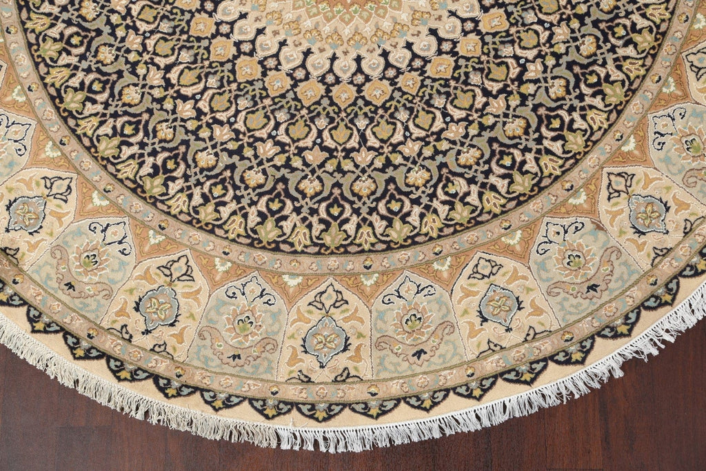 Vegetable Dye Tabriz Round Area Rug 8x8