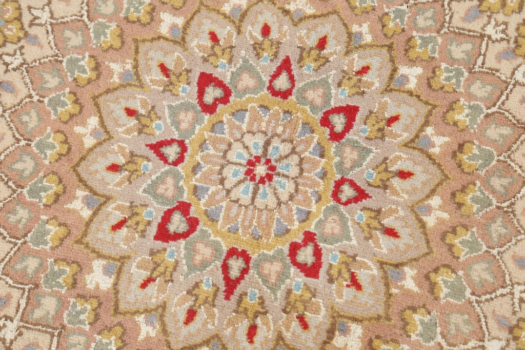 Vegetable Dye Tabriz Round Area Rug 8x8