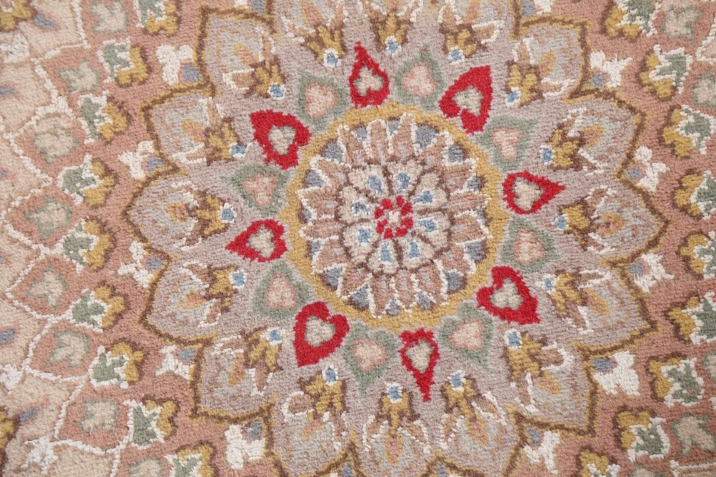 Vegetable Dye Tabriz Round Area Rug 8x8