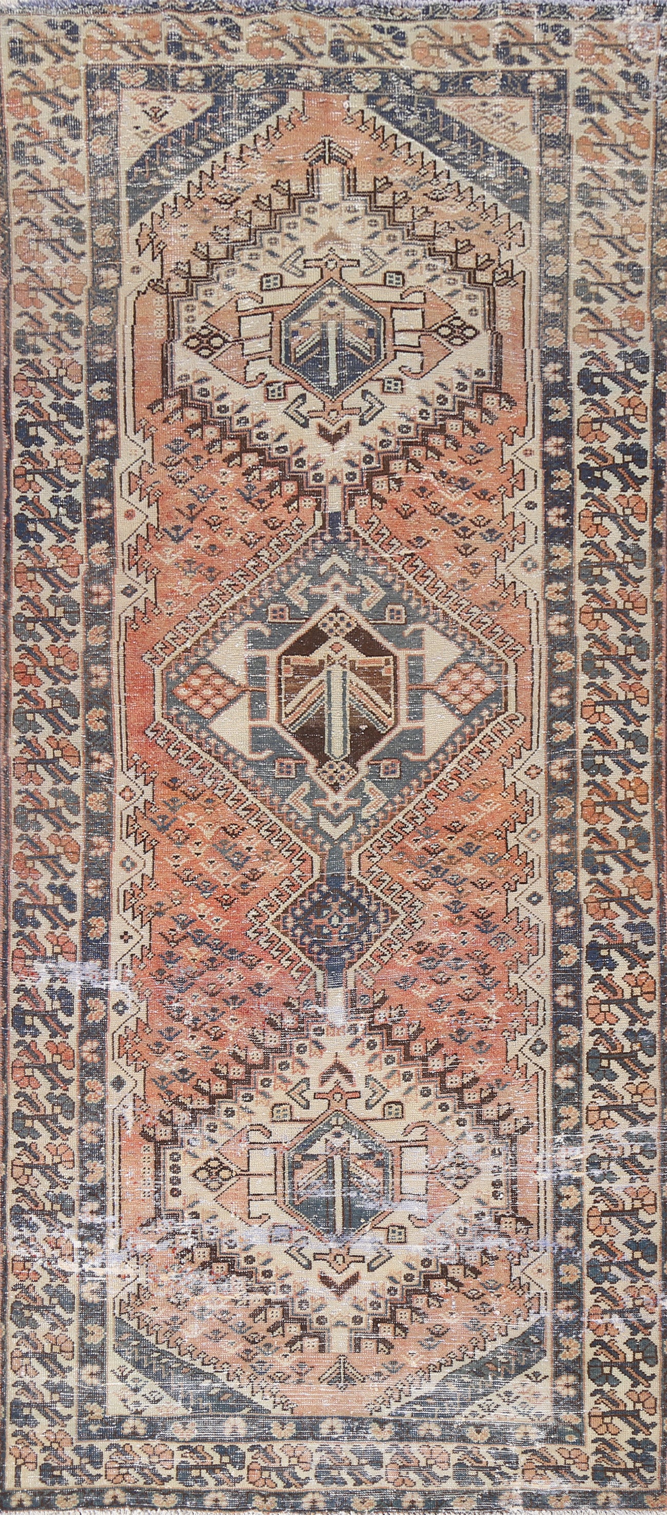 Geometric Bakhtiari Persian Area Rug 5x10