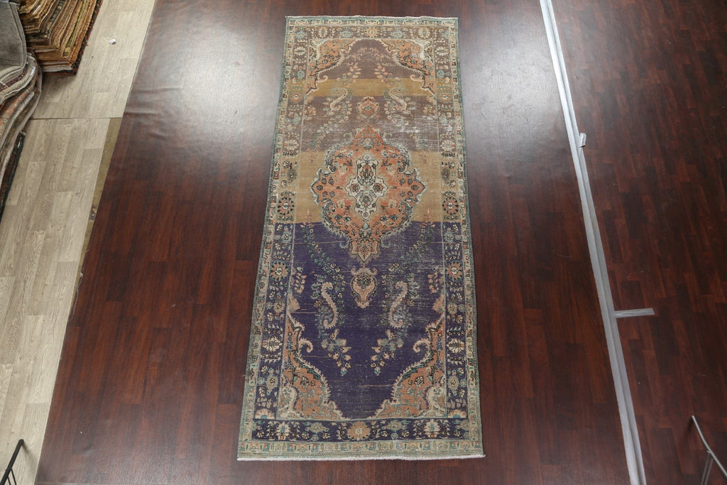 Vintage Floral Tabriz Persian Area Rug 5x12