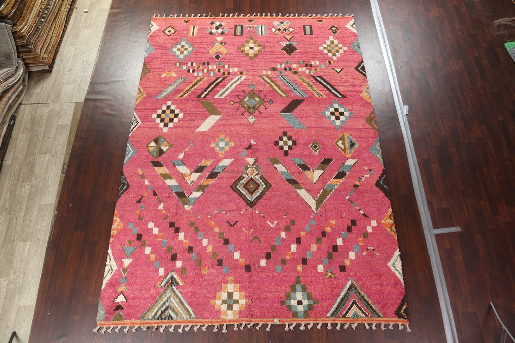 Handmade Moroccan Wool Area Rug 9x13