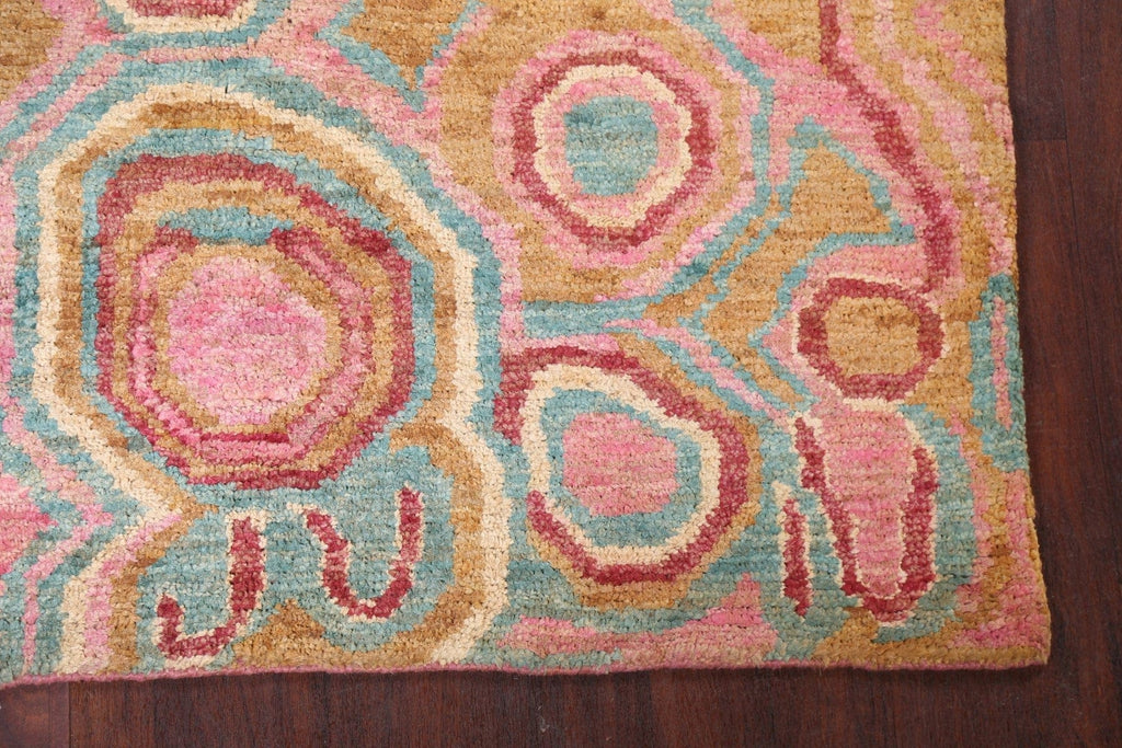 Contemporary Abstract Oriental Area Rug 6x9