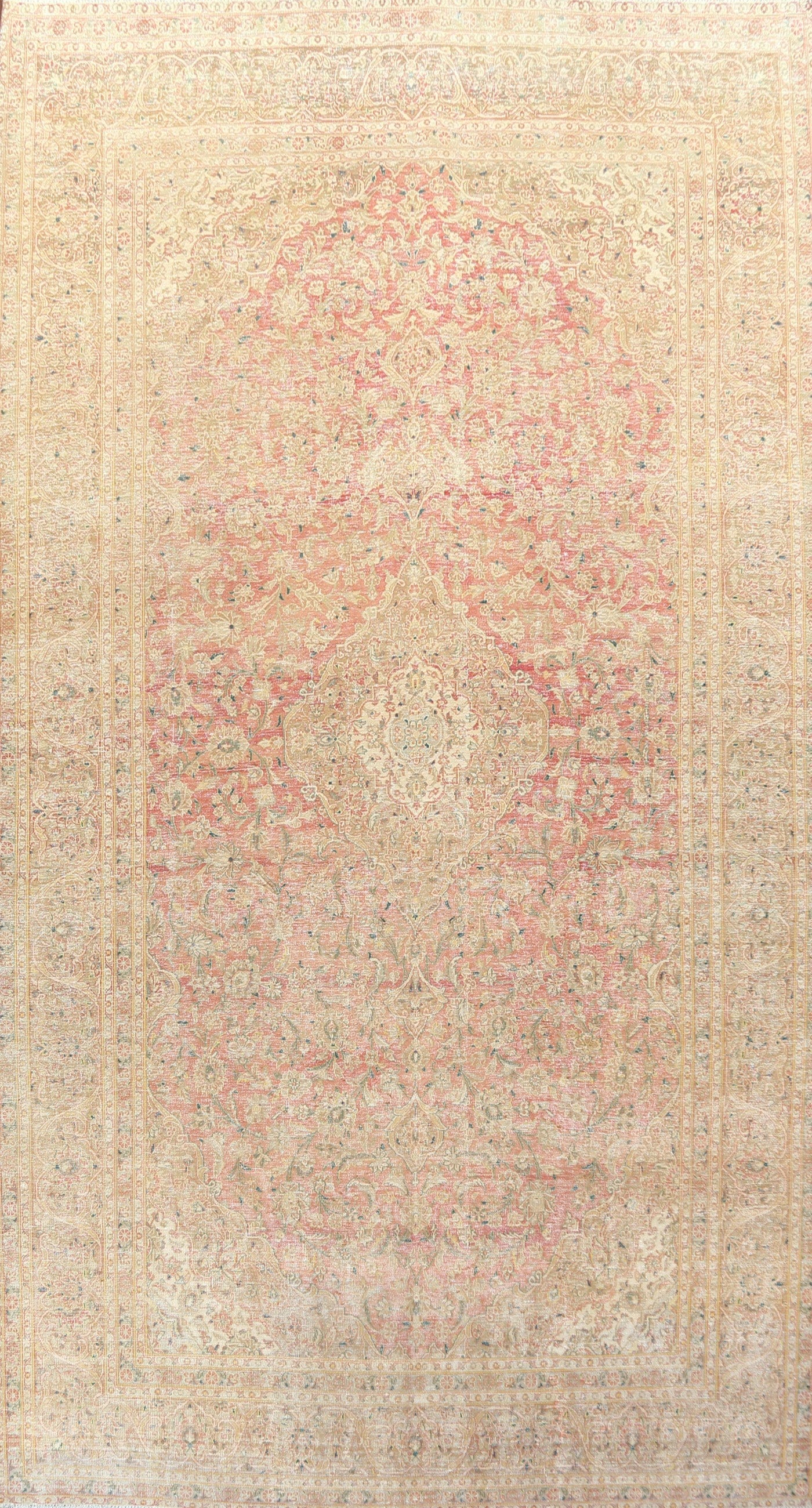 Vegetable Dye Large Kashan Persian Area Rug 10x16