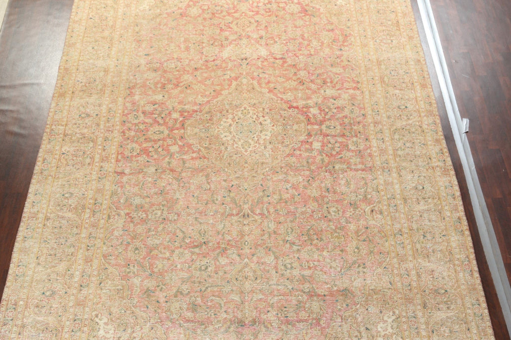 Vegetable Dye Large Kashan Persian Area Rug 10x16