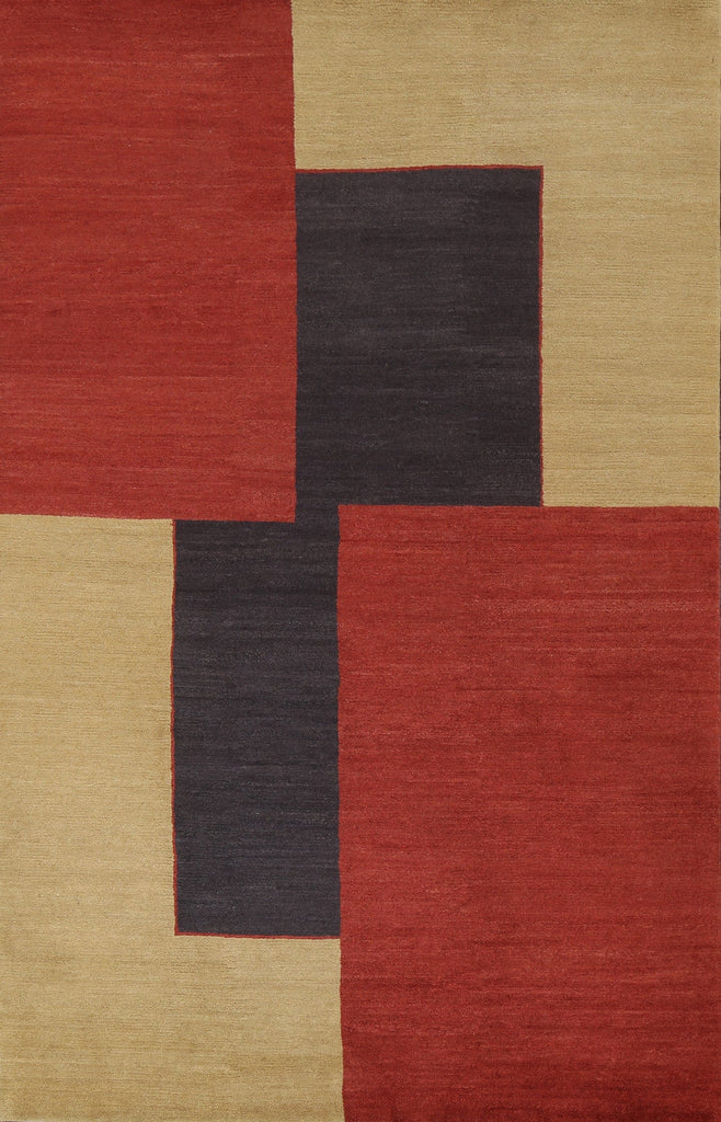 Contemporary Nepalese Wool Area Rug 6x9