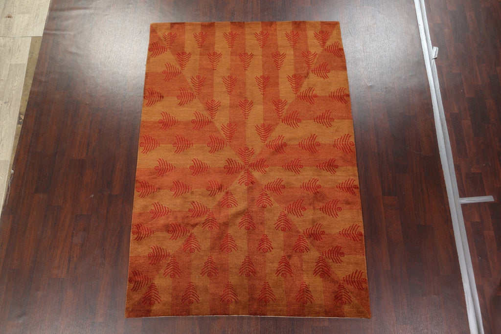 Handmade Nepalese Modern Area Rug 6x9