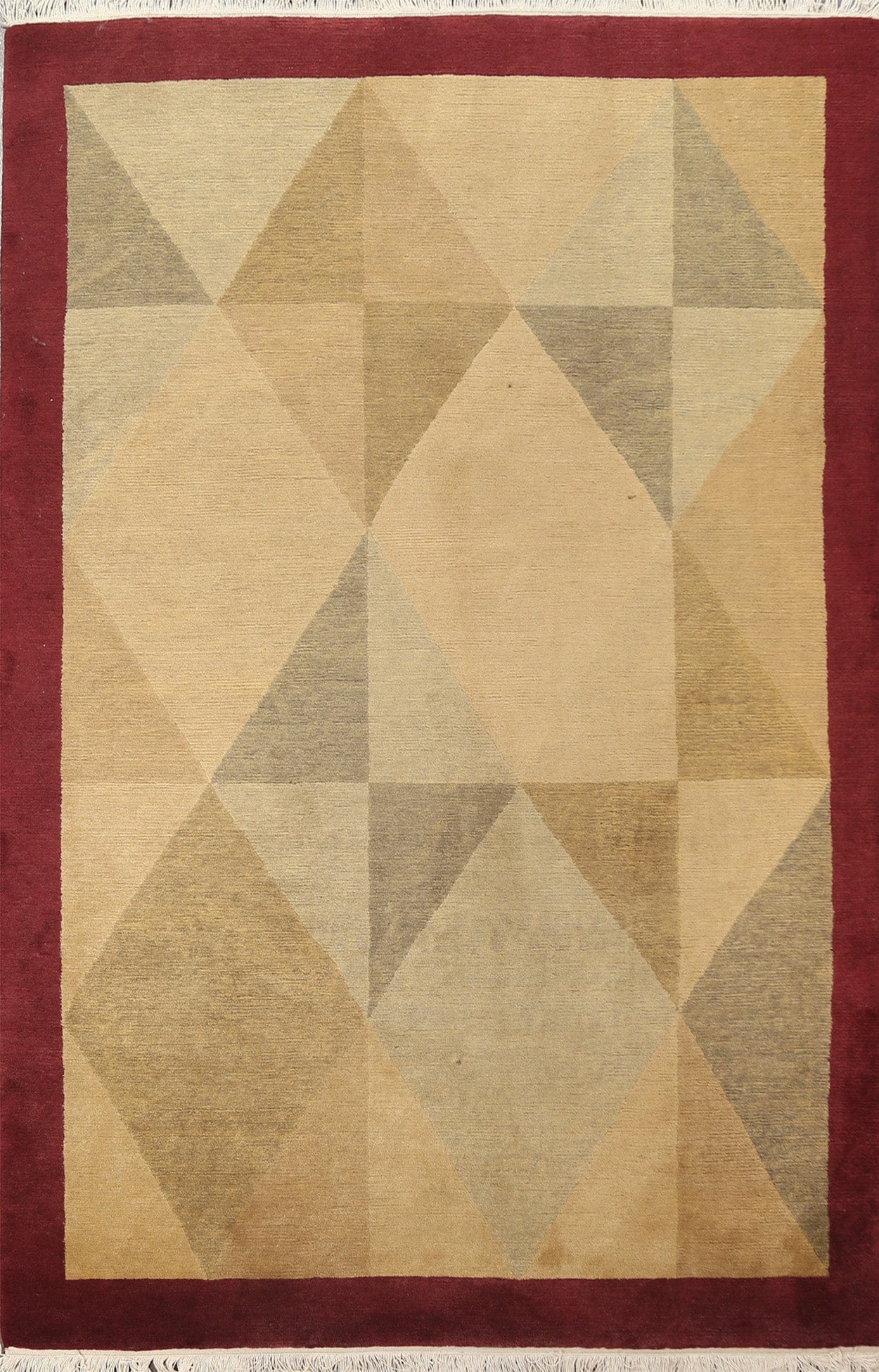 Vegetable Dye Nepalese Wool Area Rug 6x9