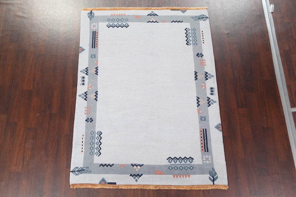 Contemporary Nepalese Wool Area Rug 6x8