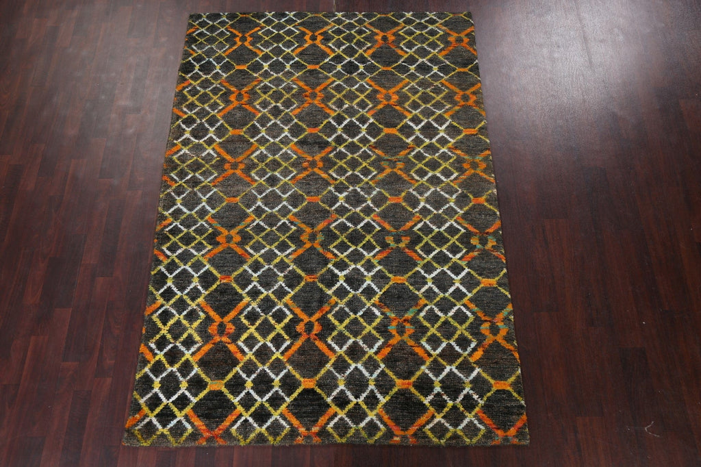 Trellis Moroccan Handmade Area Rug 6x8