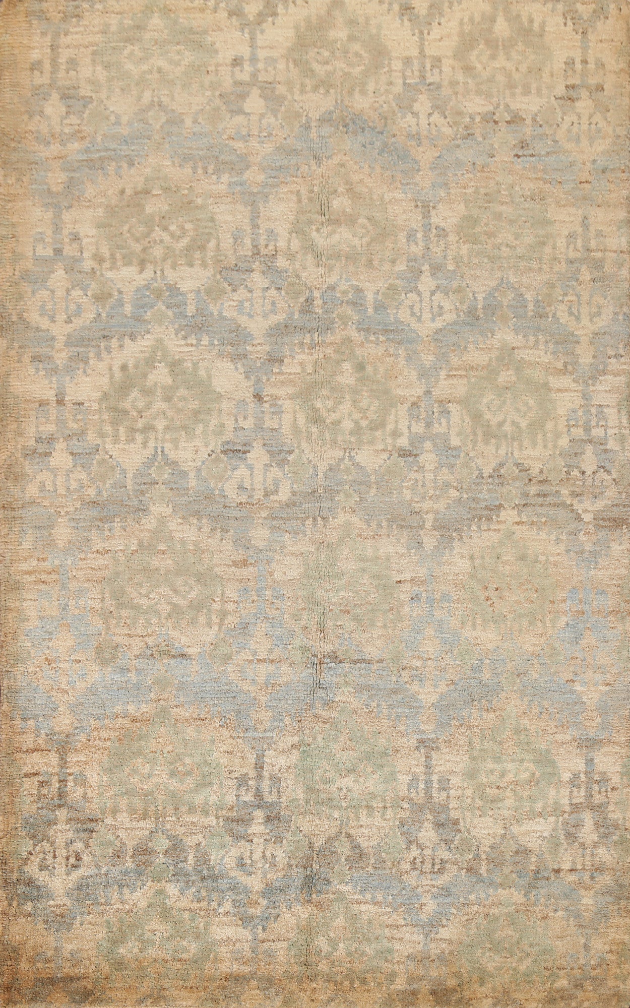 Abstract Oushak Jute/ Wool Area Rug 6x8