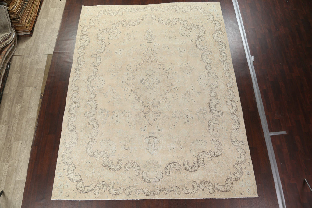 Vintage Floral Kerman Persian Area Rug 10x13