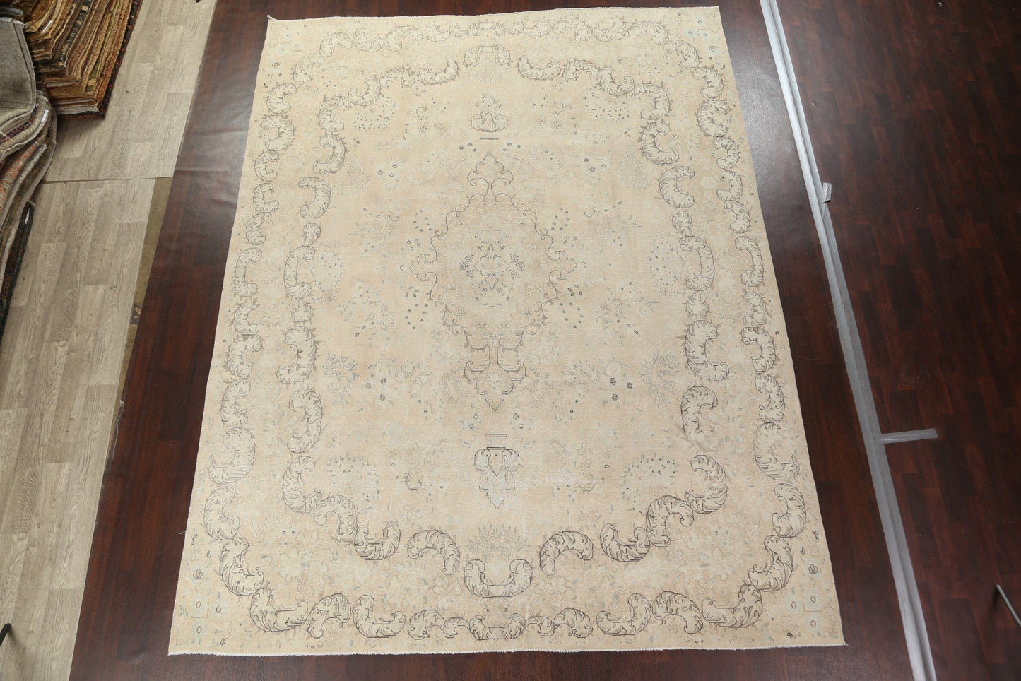 Vintage Floral Kerman Persian Area Rug 10x13