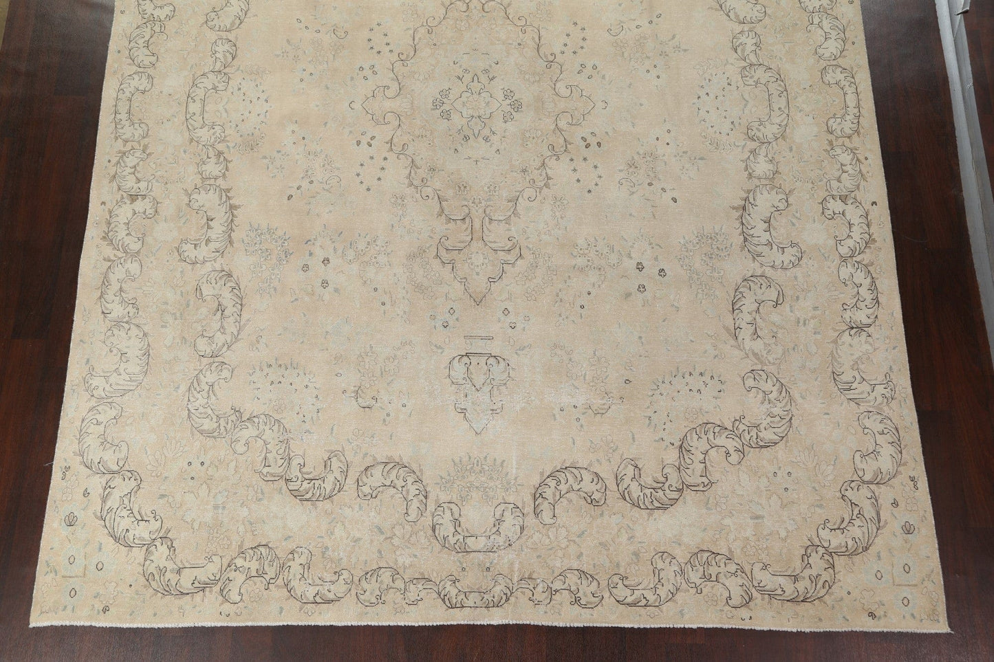 Vintage Floral Kerman Persian Area Rug 10x13