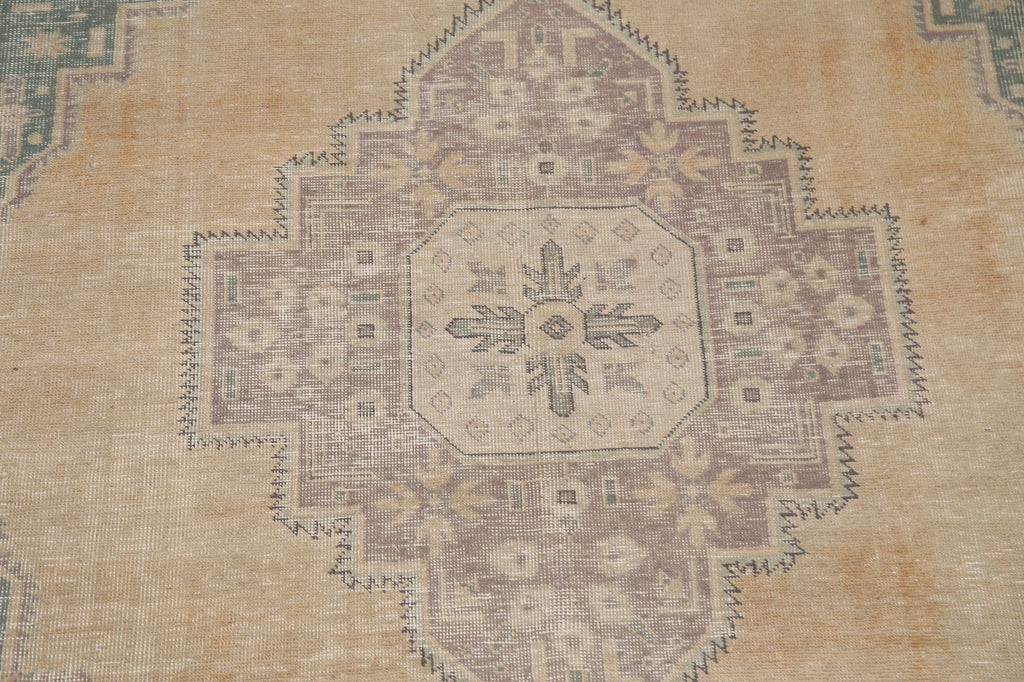 Distressed Vintage Tabriz Persian Area Rug 8x11