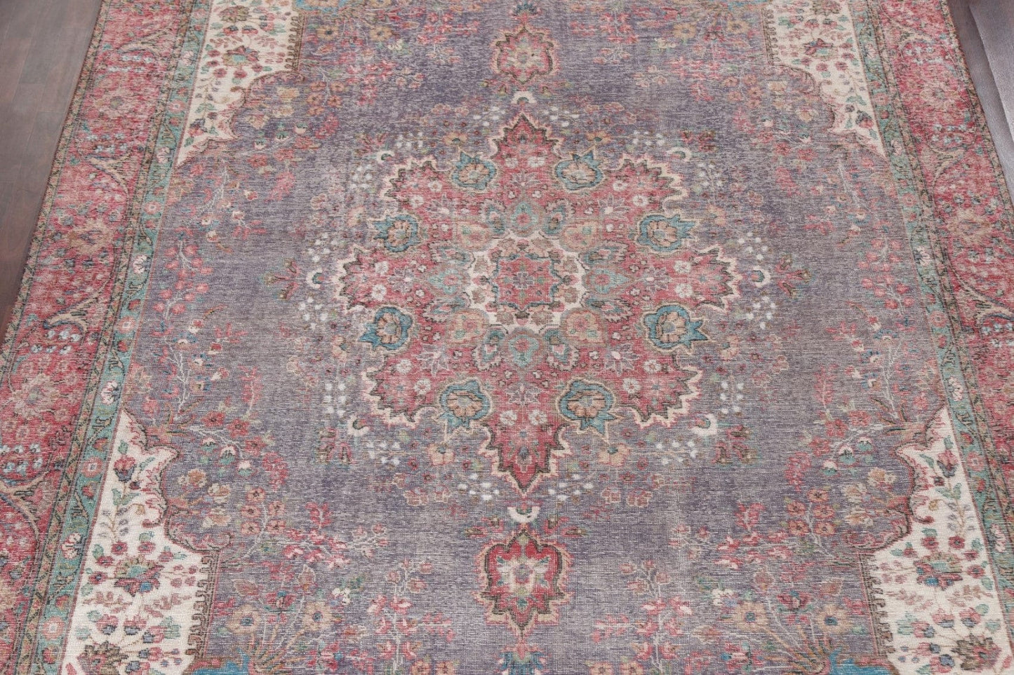 Vintage Distressed Tabriz Persian Area Rug 10x13