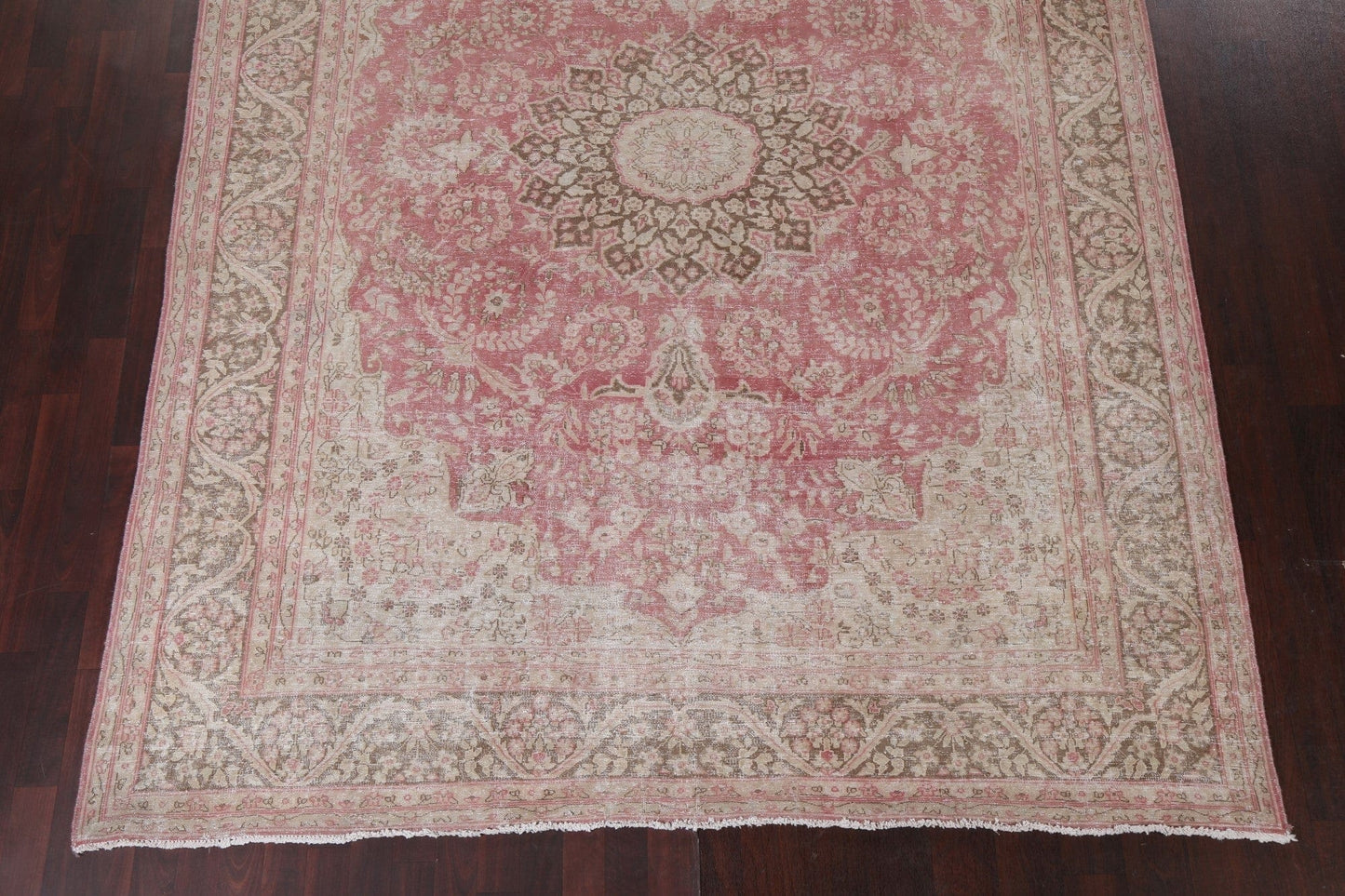 Vintage Wool Kerman Persian Area Rug 8x11