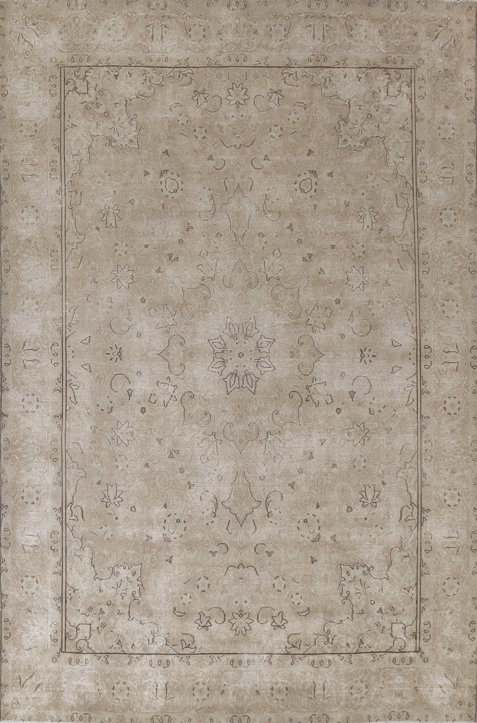 Vintage Distressed Kerman Persian Area Rug 10x13