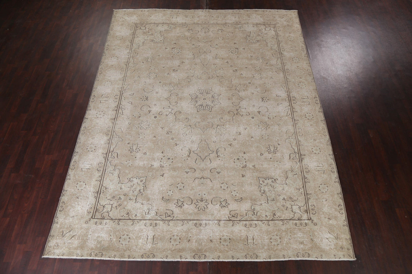 Vintage Distressed Kerman Persian Area Rug 10x13