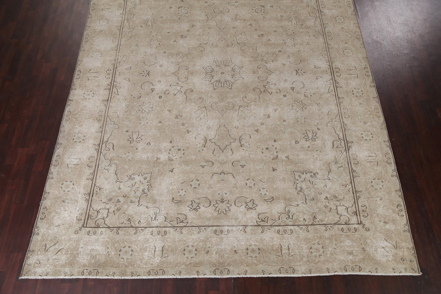 Vintage Distressed Kerman Persian Area Rug 10x13